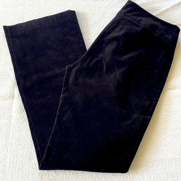 Black Velvet Pants - Picture 1 of 4